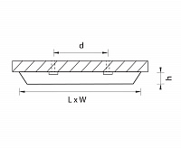 Светильник URBANO SQ 20W 4000K IP65 ЧЕРНЫЙ 216874 