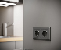 Веркель Рамка на 2 поста (графит матовый) W0021864