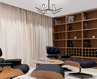 Потолочный светильник 90147/4 черный/золото