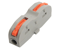 Клемма монтажная для фазных проводников, 2 контактные группы, (LD222-421)