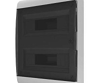 Щит навесной 24 мод. IP40, прозрачная черная дверца Tekfor BNK 40-24-1