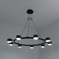 Люстра "LAMPADA" 9xGX53 870x800-BLACK -IP20