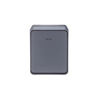 AtlasDesign Profi54 Антрацит Выключатель 1-кл с подсветкой  IP54 ATN544013