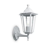 Светильник садово-парковый  60W 230V E27 IP44 белый, на стену вверх PL6101