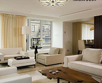 Люстра светодиодная "Aurora double" 120W 6F-APP-660x105-WHITE/WHITE-220-IP20