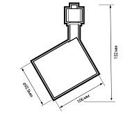 Светильник трековый PTR 0525 25W 4000K WH (белый) IP40 Jazzway