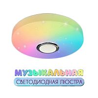 Светильник светодиодный накладной 40W 3000-6000K ПДУ 45602.30.40.77BT-RGB