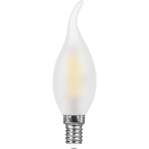 Лампа светодиодная FILAMENT матовая  9W E14 4000K LB-74 свеча на ветру (Feron)