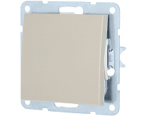 LK60 Переключатель 1-кл проходной бежевый 860301-1