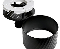 Светильник трековый  под лампу GX70 черный AL126