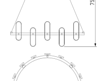 Подвесной светильник 90206/16 хром
