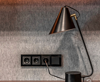 Веркель Выключатель 1-кл (черный матовый) WL08-SW-1G/W1110008