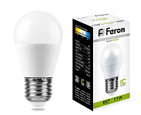 Лампа светодиодная 11W E27 4000K LB-750 шар (Feron)