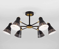 Люстра 70100/6 черный сн/пр