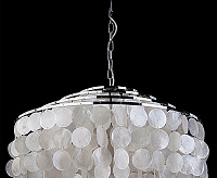 Люстра металл 3535/6 хром/перламутр