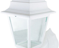 Светильник садово-парковый  60W 230V E27 белый, на стену вверх НБУ 04-60-001