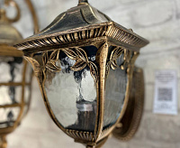 Светильник садово-парковый  60W 230V E27 IP44 черное золото PL4071