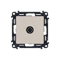 Valena LIFE Розетка TV 0-2400 мГц с лиц панелью сл кость 753551 сн/пр