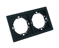 Мия Рамка 2 поста, черный бархат, PFR00-3002-05
