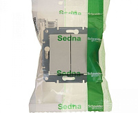 SEDNA Выключатель 2-кл беж SDN0300147