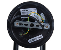 Светильник садово-парковый  60W 230V E27 черный на стену вниз PL200