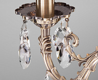 Люстра металл 10102/8 античная бронза/прозрачный  хрусталь