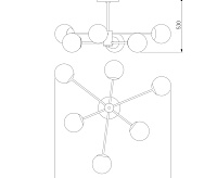 Люстра 30166/6 золото