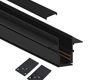Шинопровод 1м для низковольтных трековых светильников черный CABM1001
