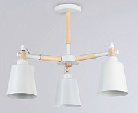 Люстра TR82204/3 WH/LW белый/светлое дерево E27/3 max 40W D560*430