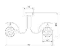 Люстра 70102/6 серебро