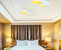 Люстра светодиодная Orbital FP2402 180W белый/черный