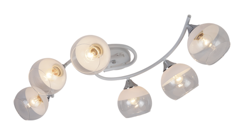 Люстра 5141/6 WH+СR