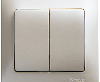 GLOSSA Выключатель 2-кл перламутр GSL000651