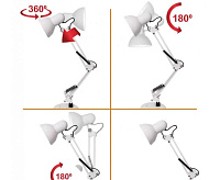 Настольная лампа MT2001 A/C белый глянец