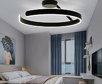 Люстра светодиодная "MADERA" 80W R-APP-500x170-BLACK/WHITE-220-IP20