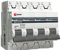 Автоматический выключатель EKF ВА 47-63 4P 4,5kA 32 А
