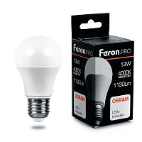 Лампа светодиодная 13W E27 4000K A60 LB-1013 (Feron )