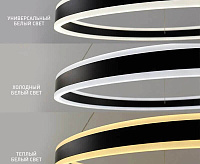 Люстра светодиодная "STELLA" 96W R-APP-600x1200-BLACK/WHITE-220-IP20