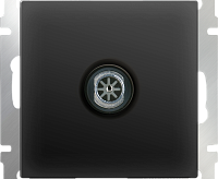 Веркель Розетка TV проходная&nbsp;&nbsp;(черный матовый) WL08-TV-2W сн/пр