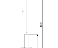 Подвесной светильник 50177/1 черный/бронза сн/пр