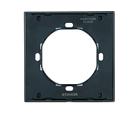 Мия Рамка 1 пост, черный бархат, PFR00-3001-05