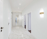 Панели 3D RAIL EAST из вспененного полистирола Коралл 2700х120х12 мм Белая