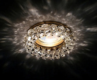 Светильник встраиваемый 030302 ONORA MR16 золото/прозрачный