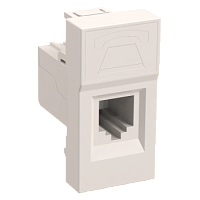 РКФ-10-00-П Розетка телефонная RJ-11 кат.3 (на 1 модуль) ПРАЙМЕР белая IEK сн/пр