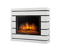 Каминокомплект: Очаг Electrolux EFP/P-3020LS N, портал Moderno 30 шпон белый дуб