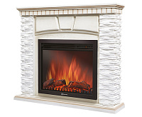 Портал Porto 25U (угловой) камень белый, шпон белёный дуб