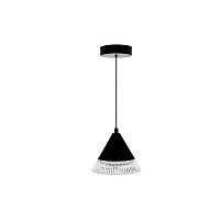 Подвесной LED светильник on/off LAMPA 7W 1R-ON/OFF-140x1340-BLACK/CLEAR-220-IP20