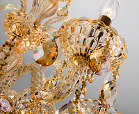 Люстра металл 10097/6 золото/тонированный хрусталь