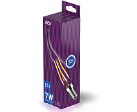 Лампа светодиодная filament свеча на ветру FС37, 7Вт, Е14, 4000К, DEKO Premium 32496 6 (Л)