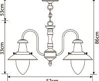 Люстра A5518LM-3RB
